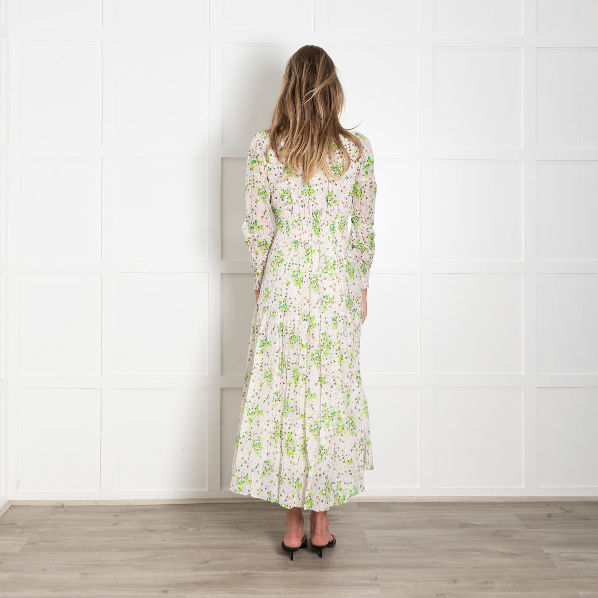 Me + Em Pink And Green Petal Burst Dress