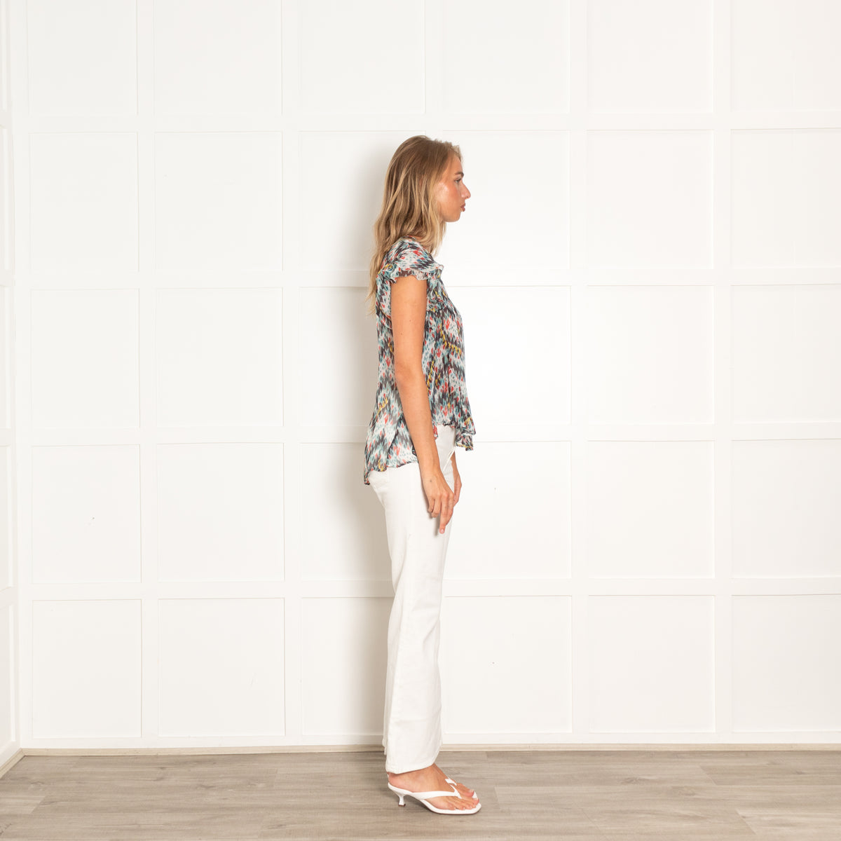 Isabel Marant Ikat Print Silk Blouse
