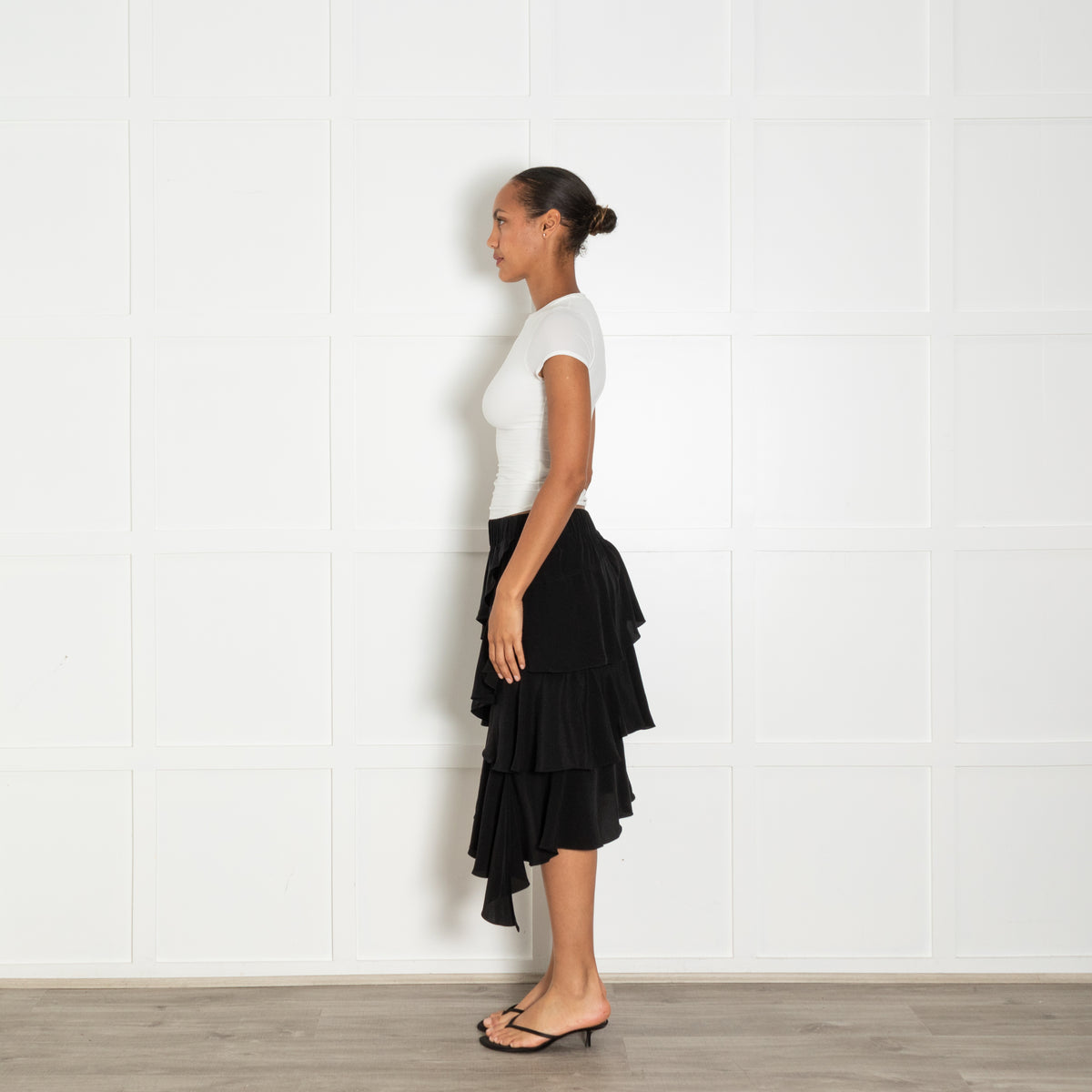 Isabel Marant Etoile Black Frill Detail Skirt