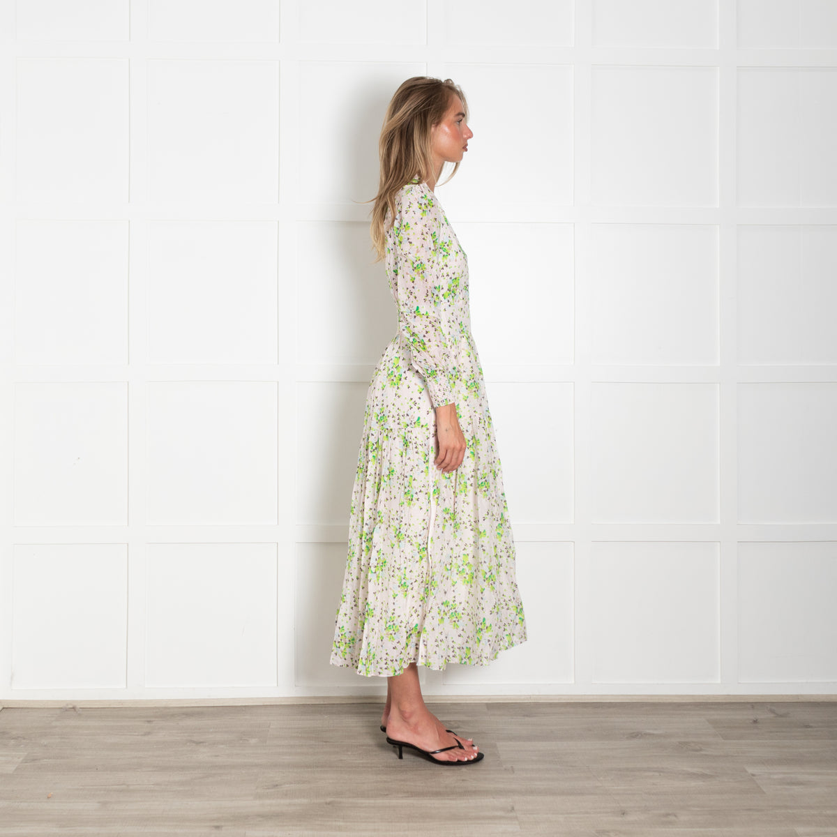 Me + Em Pink And Green Petal Burst Dress