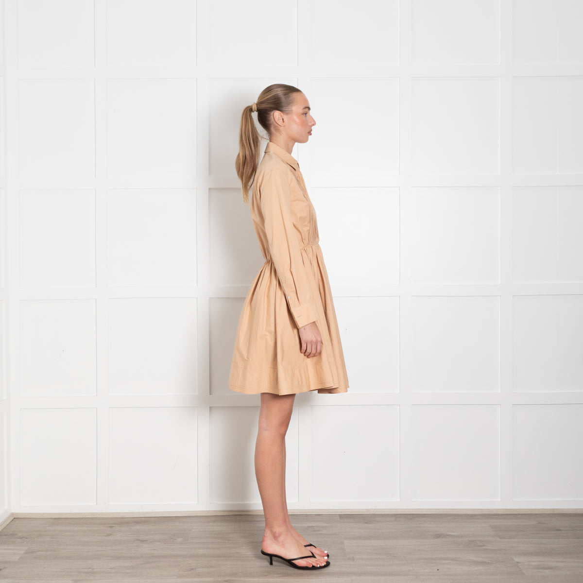 Jil Sander Nude Nouvelle Cotton Shirt Dress