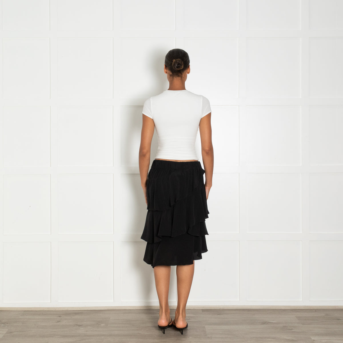 Isabel Marant Etoile Black Frill Detail Skirt