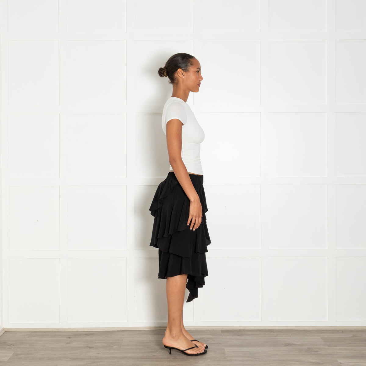 Isabel Marant Etoile Black Frill Detail Skirt