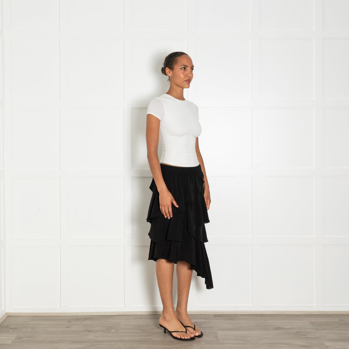 Isabel Marant Etoile Black Frill Detail Skirt