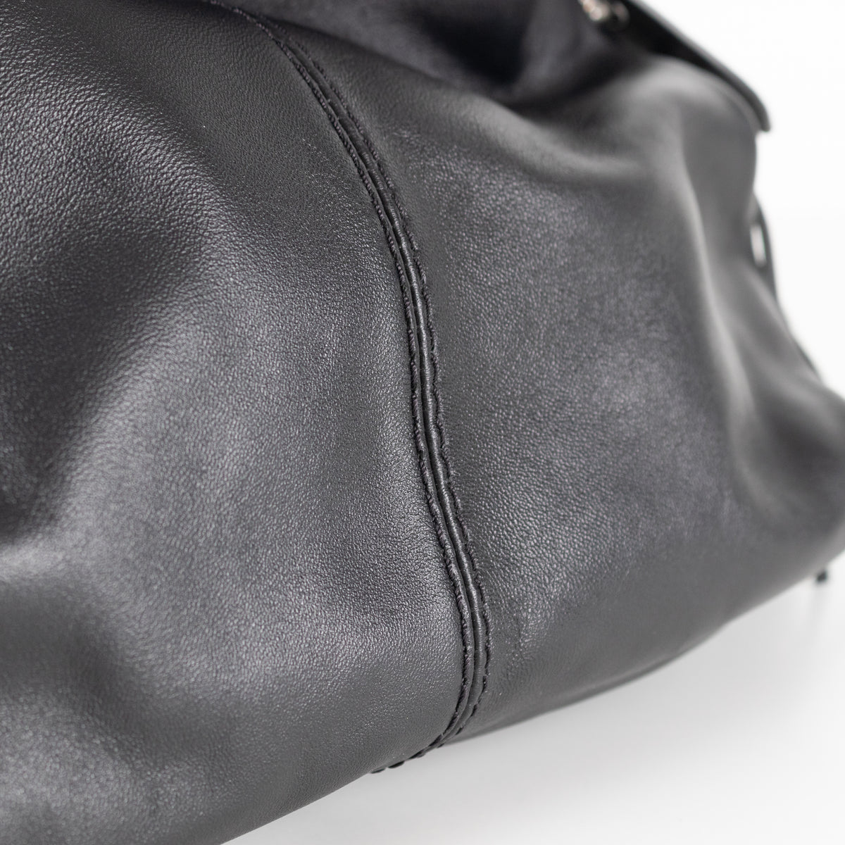 Maje Miss M Black Leather Fringed Bag with Crossbody