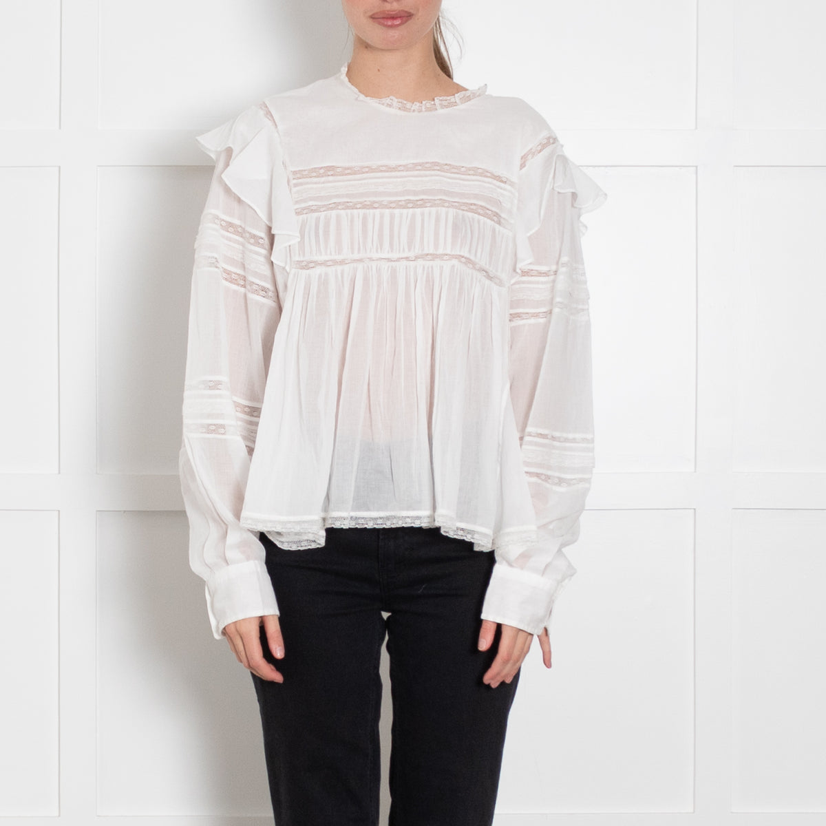 Isabel Marant Etoile Ganaei White Blouse