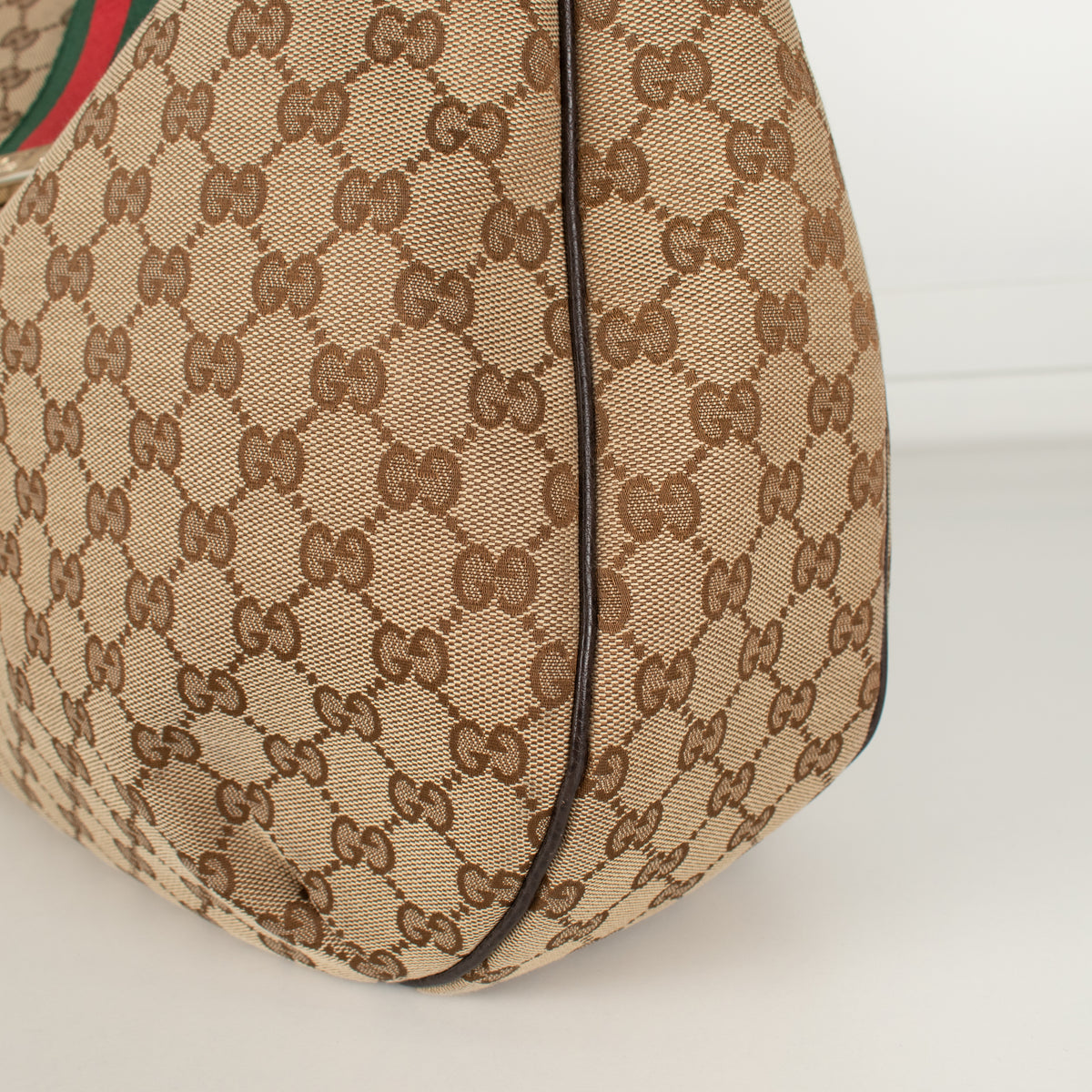 Gucci Vintage Monogram Web Hobo Bag