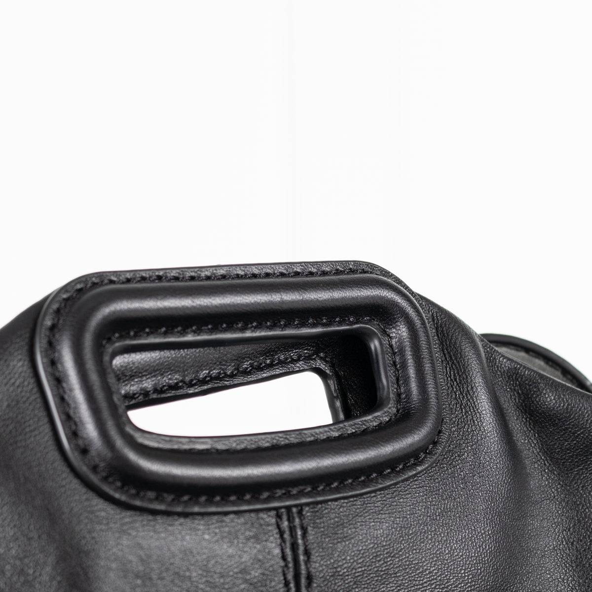 Maje Miss M Black Leather Fringed Bag with Crossbody