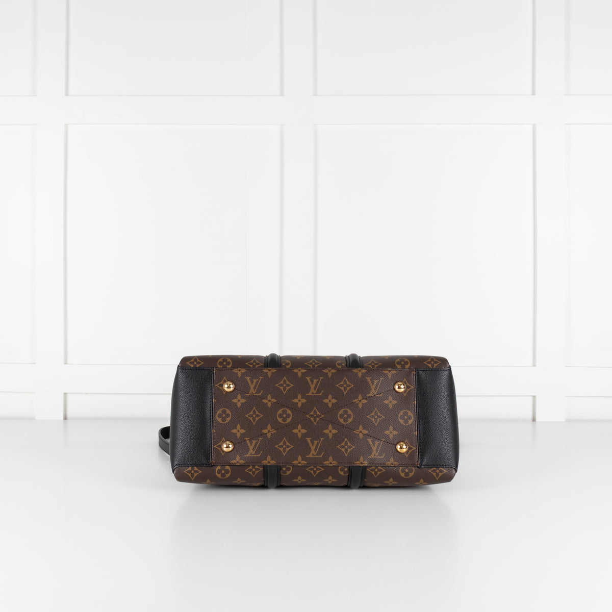 Louis Vuitton Brown Black Monogram Macassar Soufflot MM Handbag