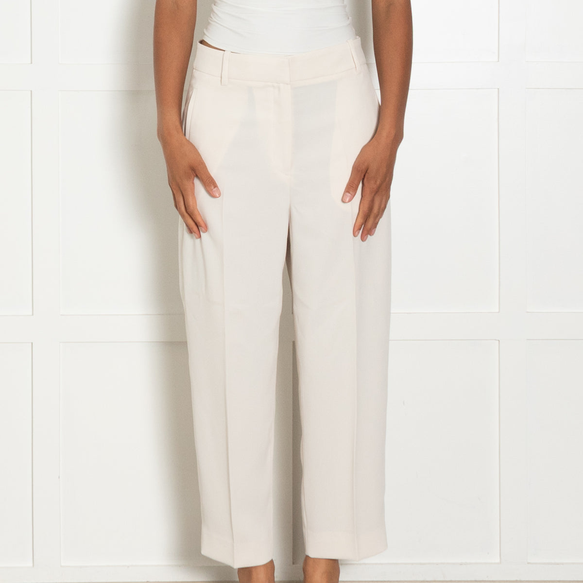 Day Birger Mikkelsen Cream Back Pocket Detail Trousers