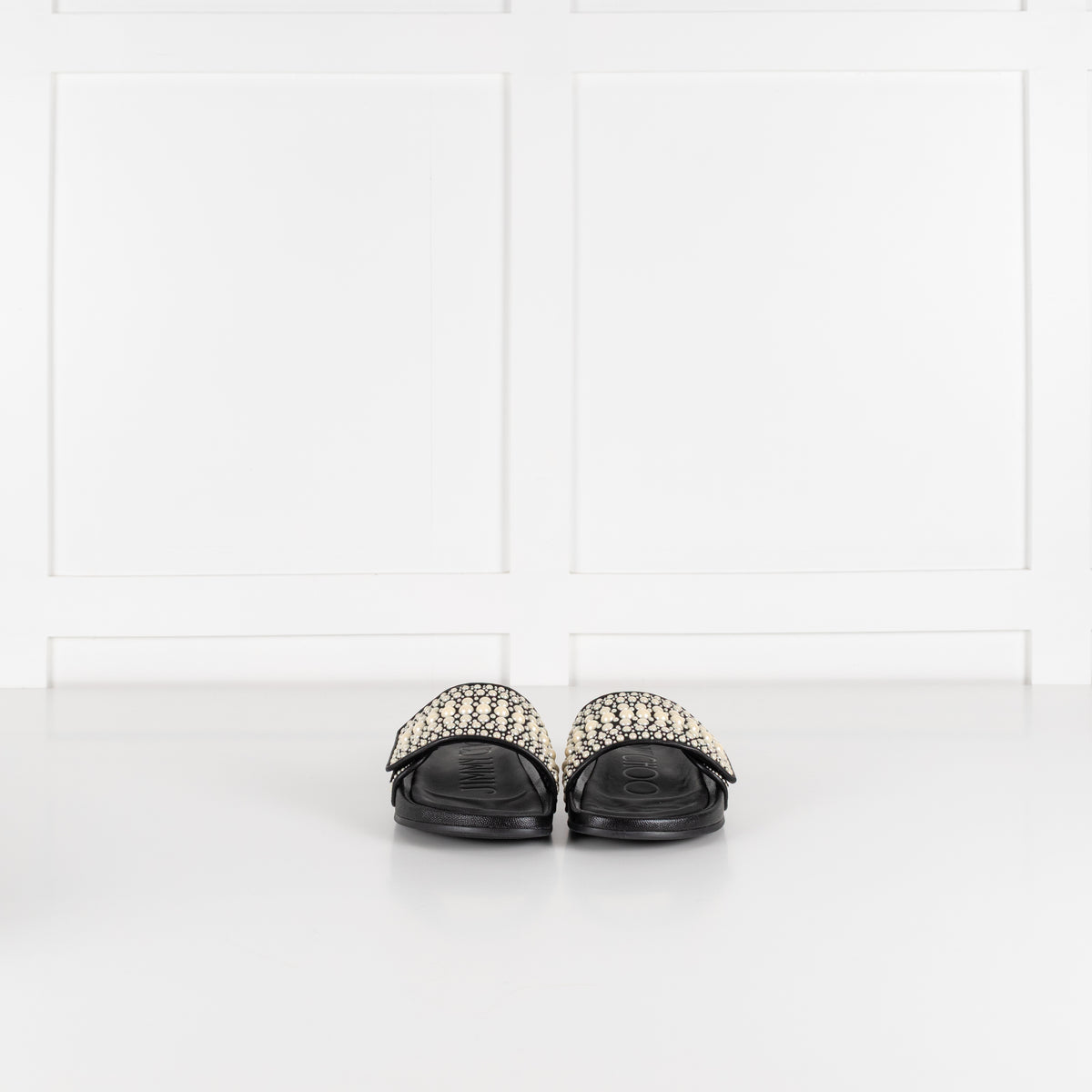 Jimmy Choo Black Fitz Slider