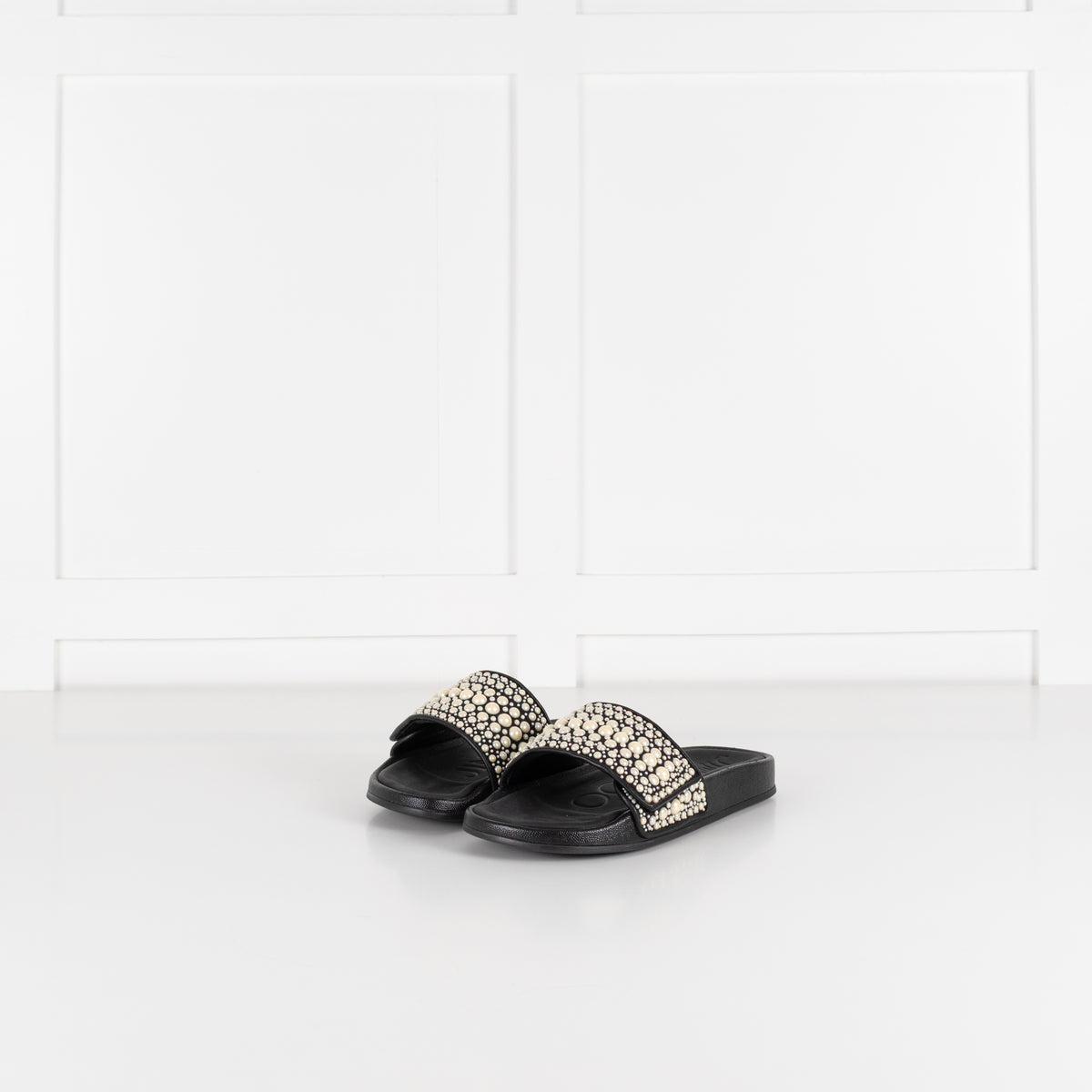 Jimmy Choo Black Fitz Slider