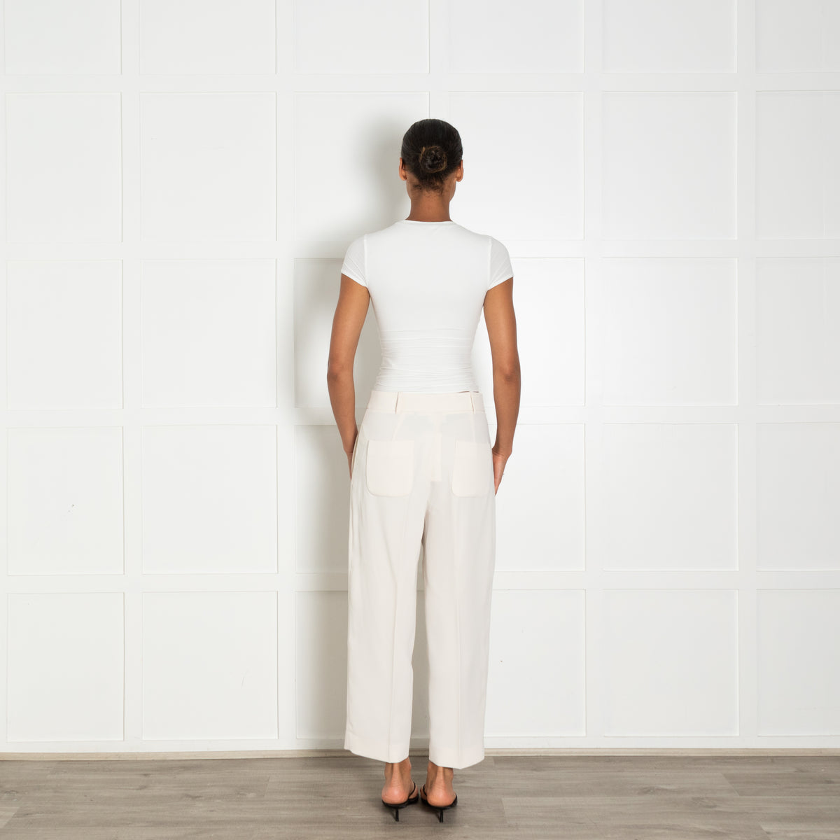 Day Birger Mikkelsen Cream Back Pocket Detail Trousers
