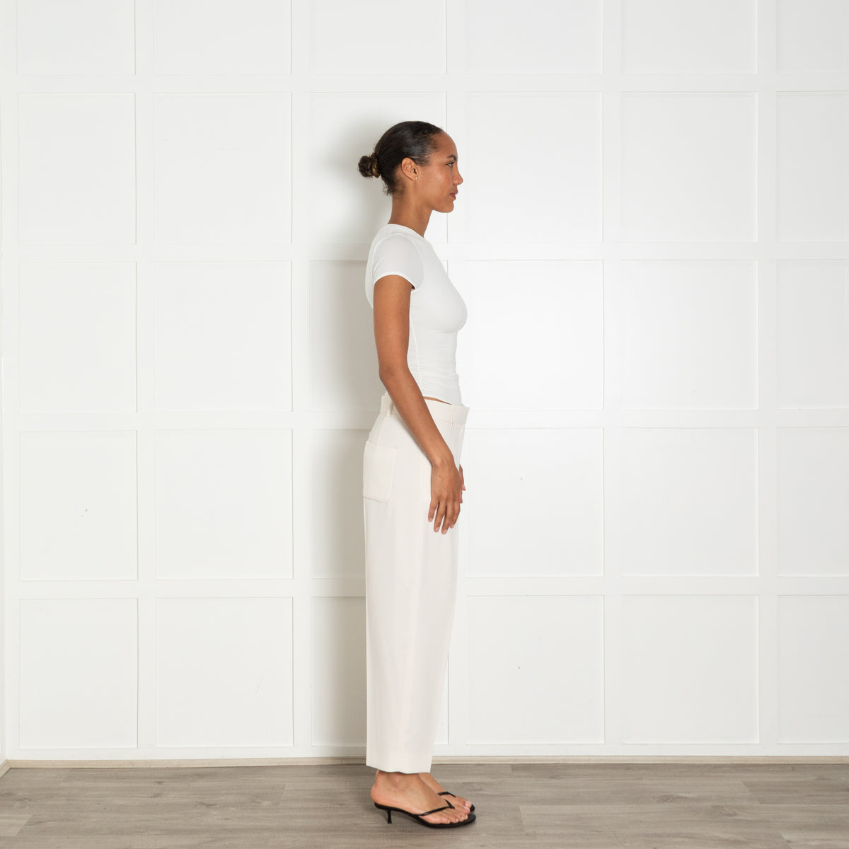 Day Birger Mikkelsen Cream Back Pocket Detail Trousers