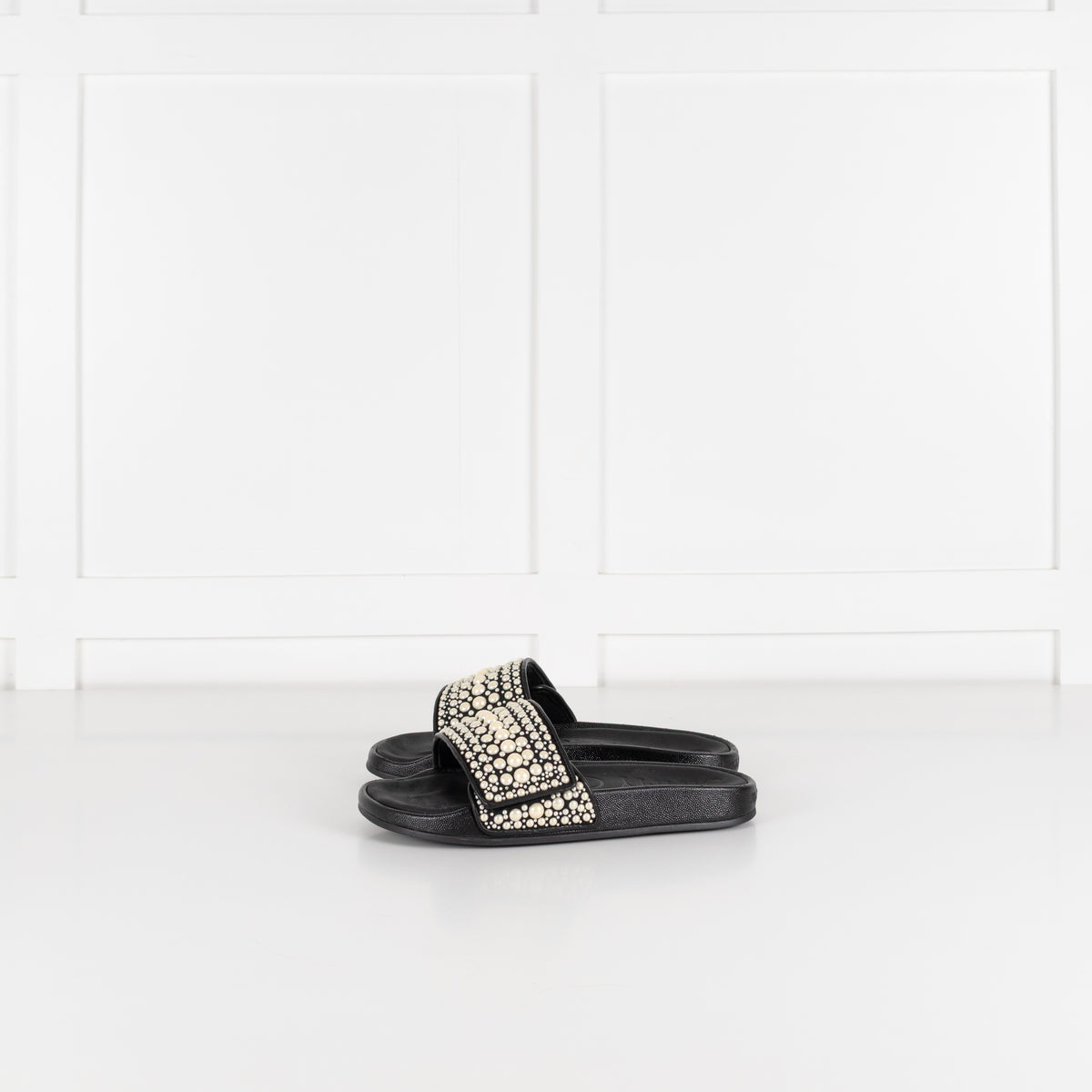 Jimmy Choo Black Fitz Slider