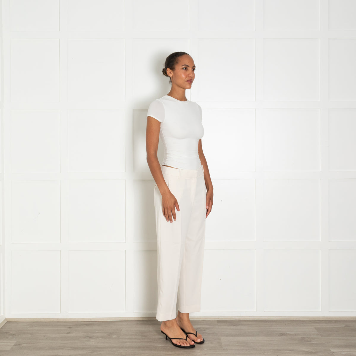 Day Birger Mikkelsen Cream Back Pocket Detail Trousers