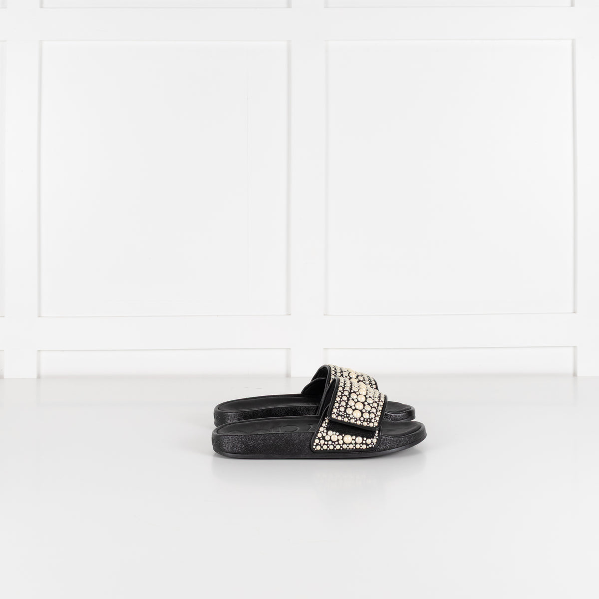 Jimmy Choo Black Fitz Slider