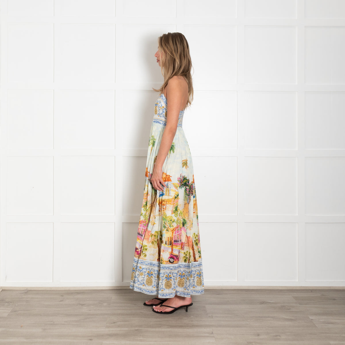 Farm Rio Aracati Printed Cotton Blend Maxi Dress