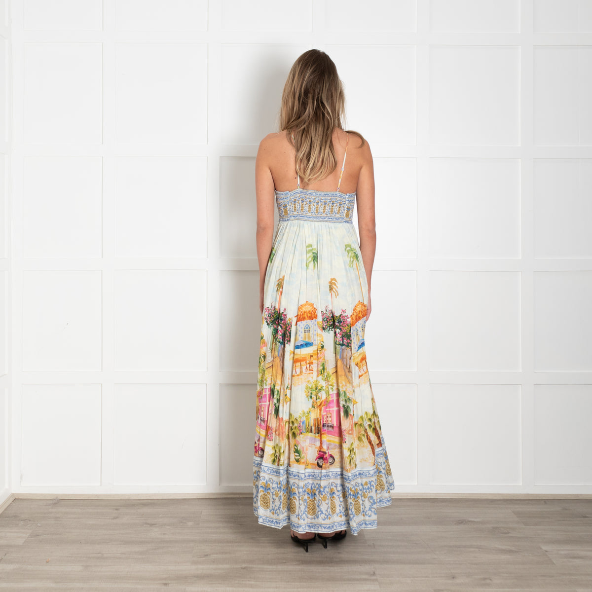 Farm Rio Aracati Printed Cotton Blend Maxi Dress