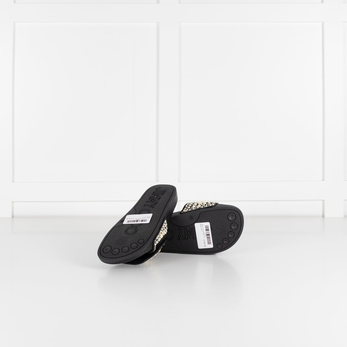 Jimmy Choo Black Fitz Slider