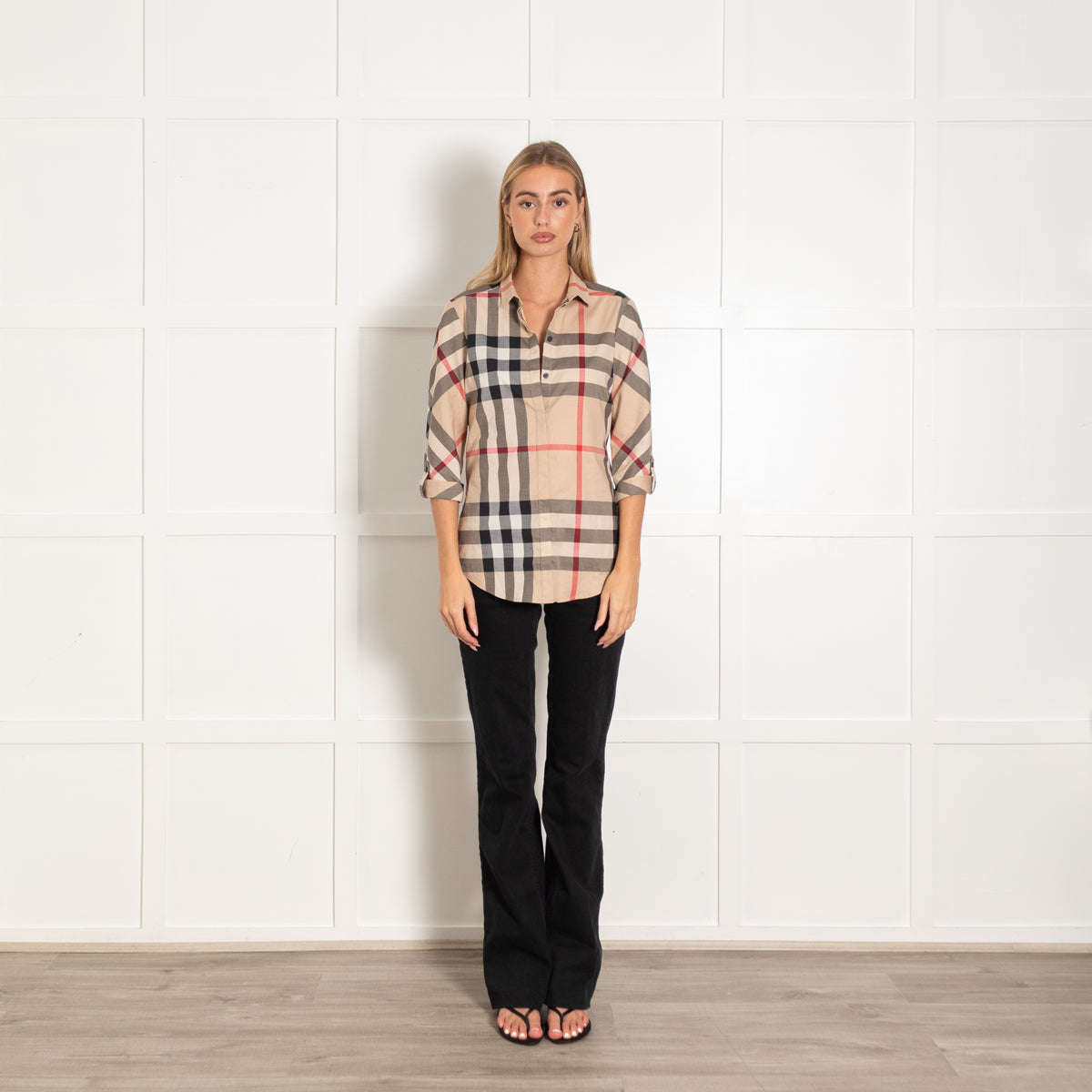 Burberry Beige Red Nova Check Shirt
