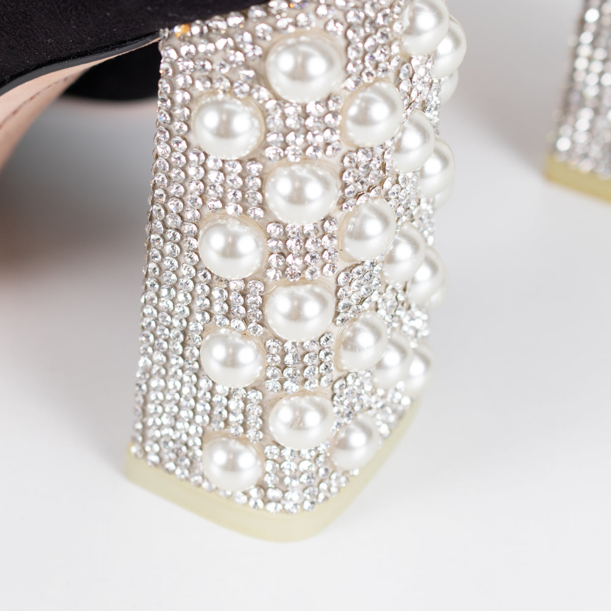 Sophia Webster Felicity Pearl & Diamond Block Heeled Boots