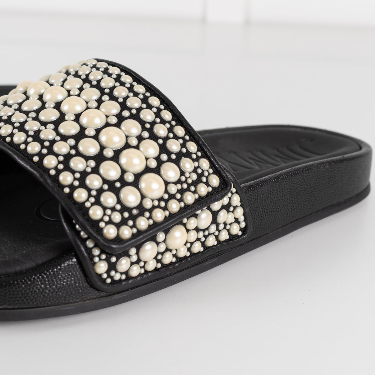Jimmy Choo Black Fitz Slider