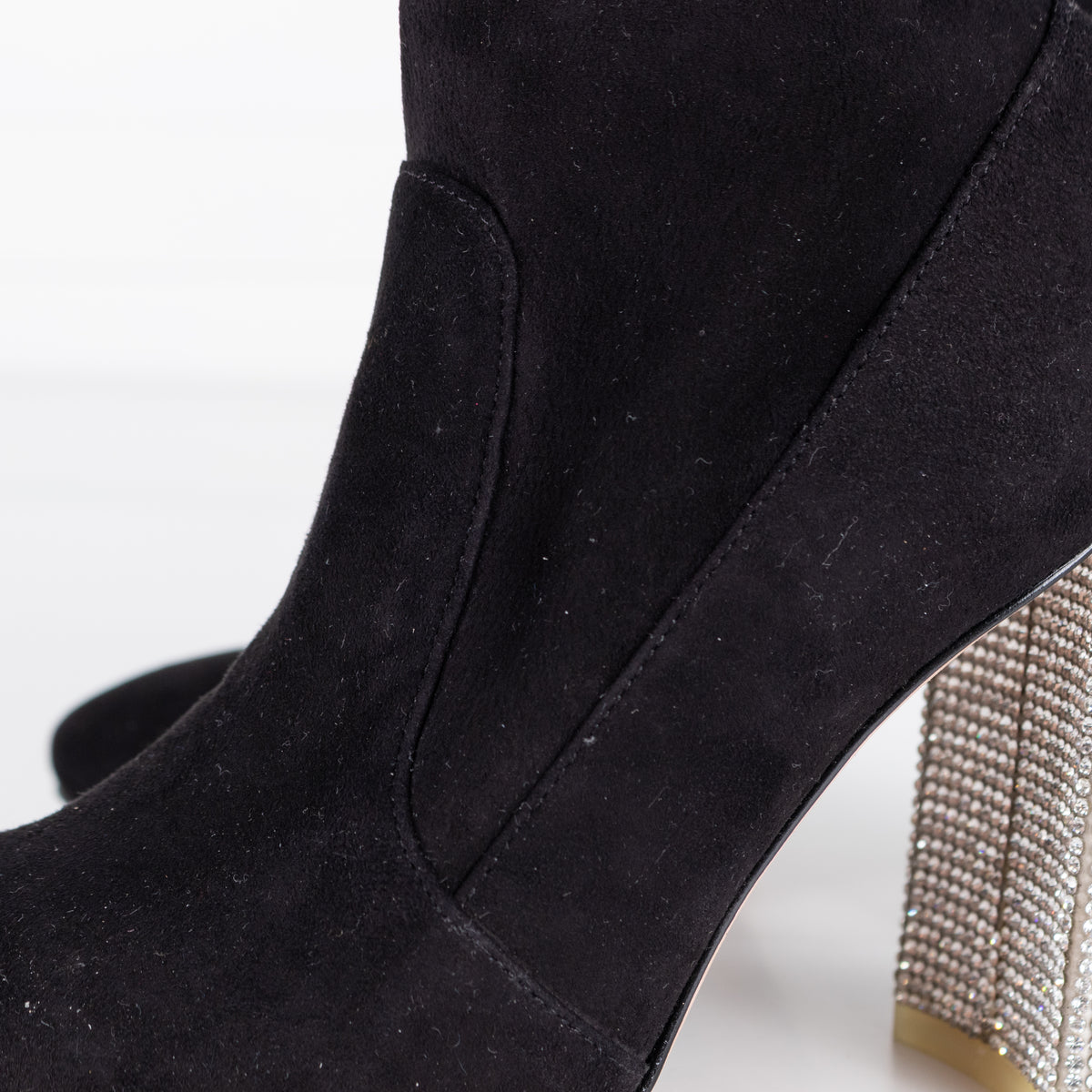 Sophia Webster Felicity Pearl & Diamond Block Heeled Boots
