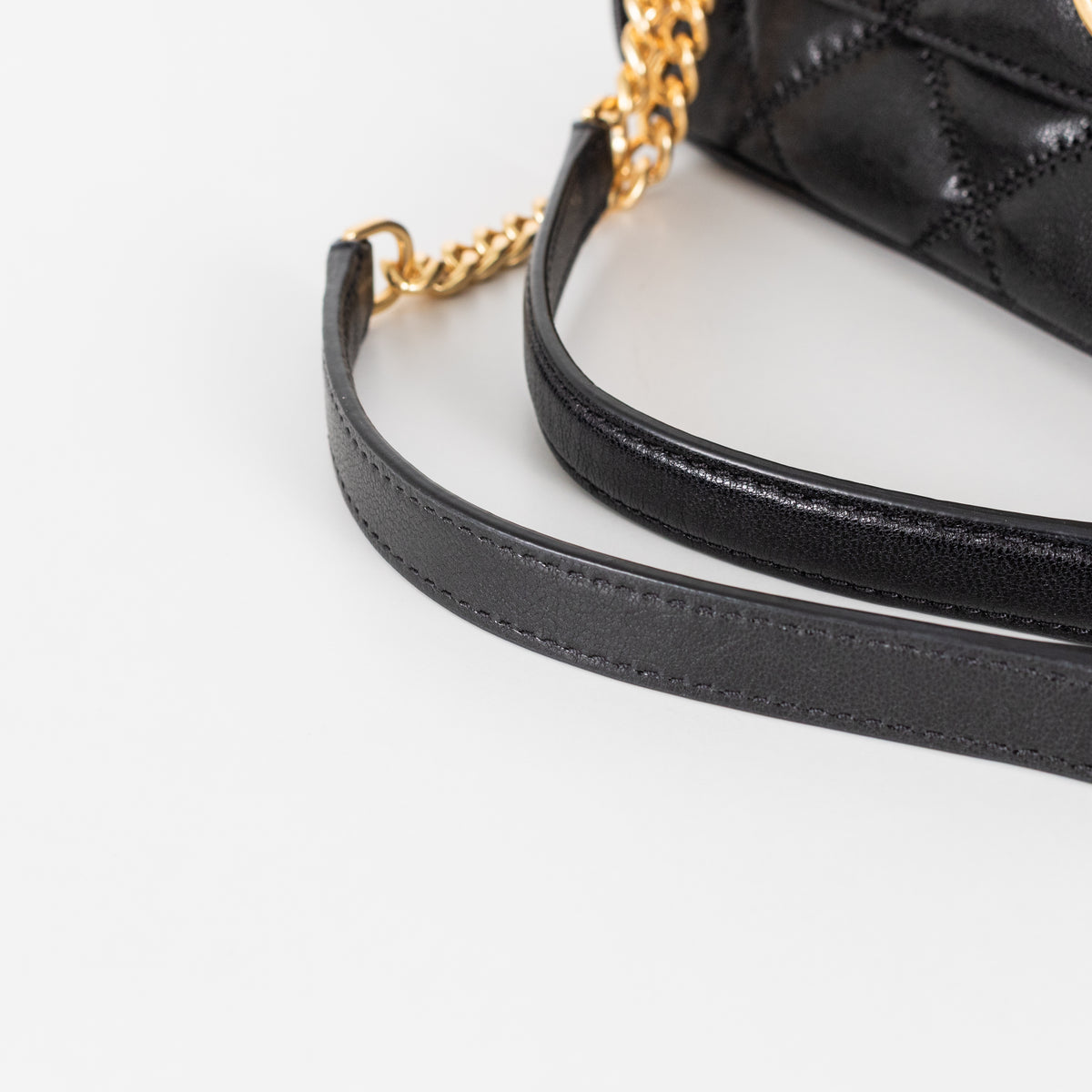 Tory Burch Black Quilted Leather Bag