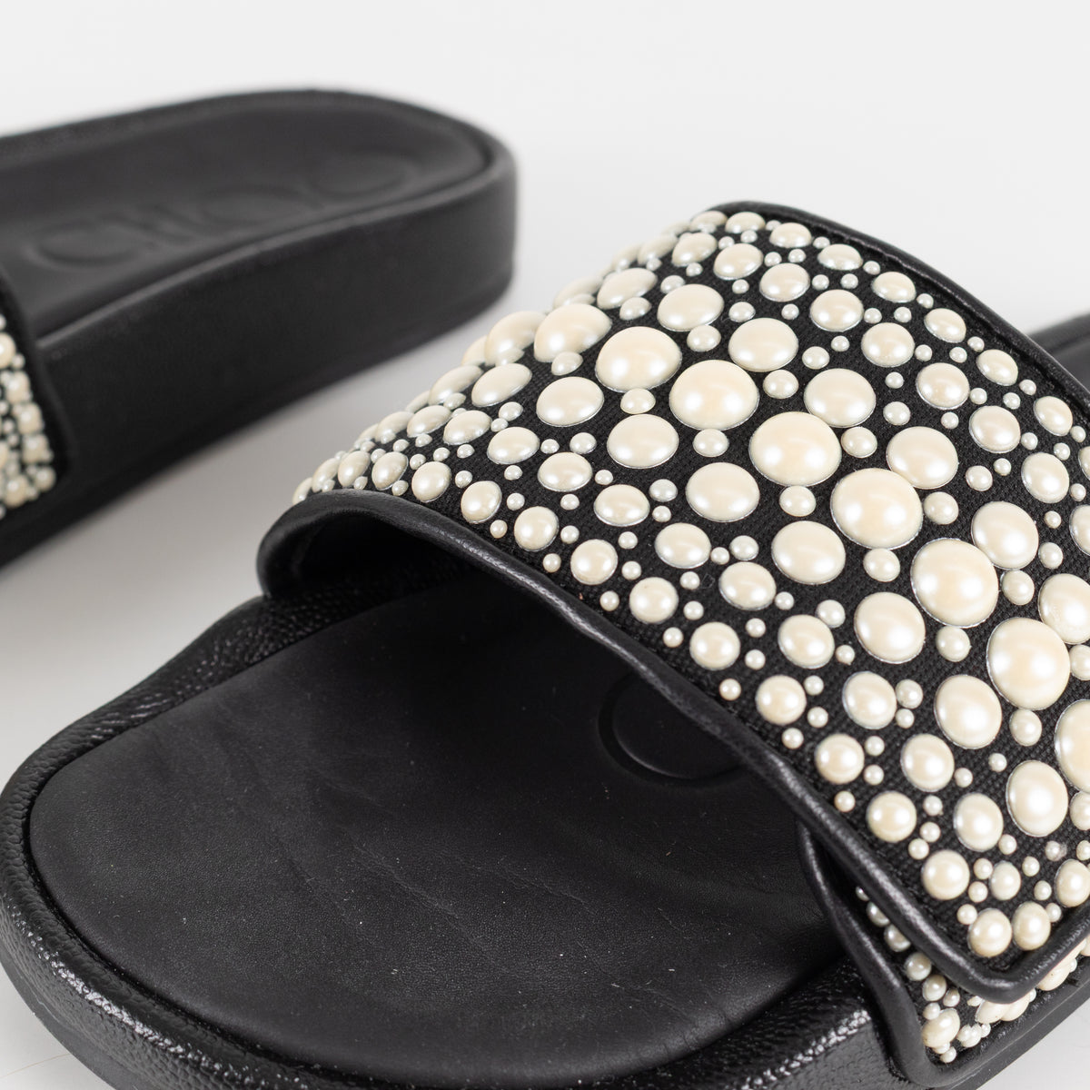 Jimmy Choo Black Fitz Slider