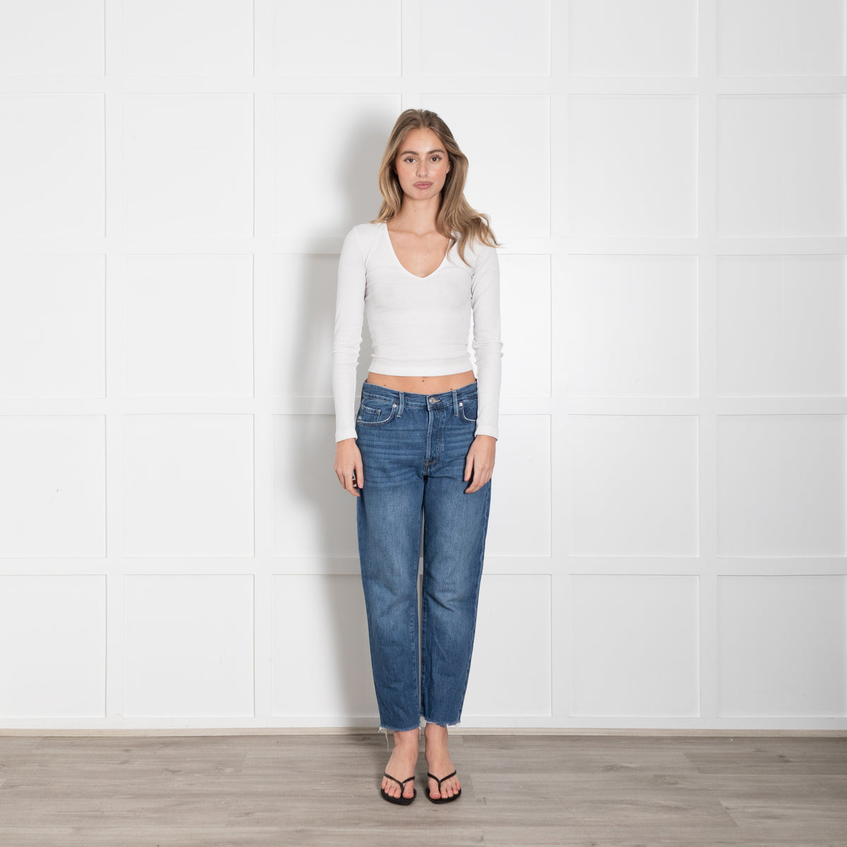 Frame Blue Raw Edge Le Original Jeans