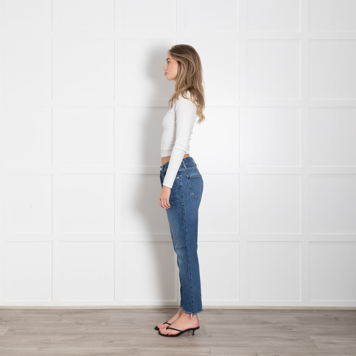 Frame Blue Raw Edge Le Original Jeans