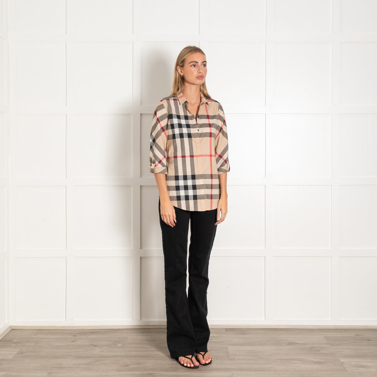 Burberry Beige Red Nova Check Shirt