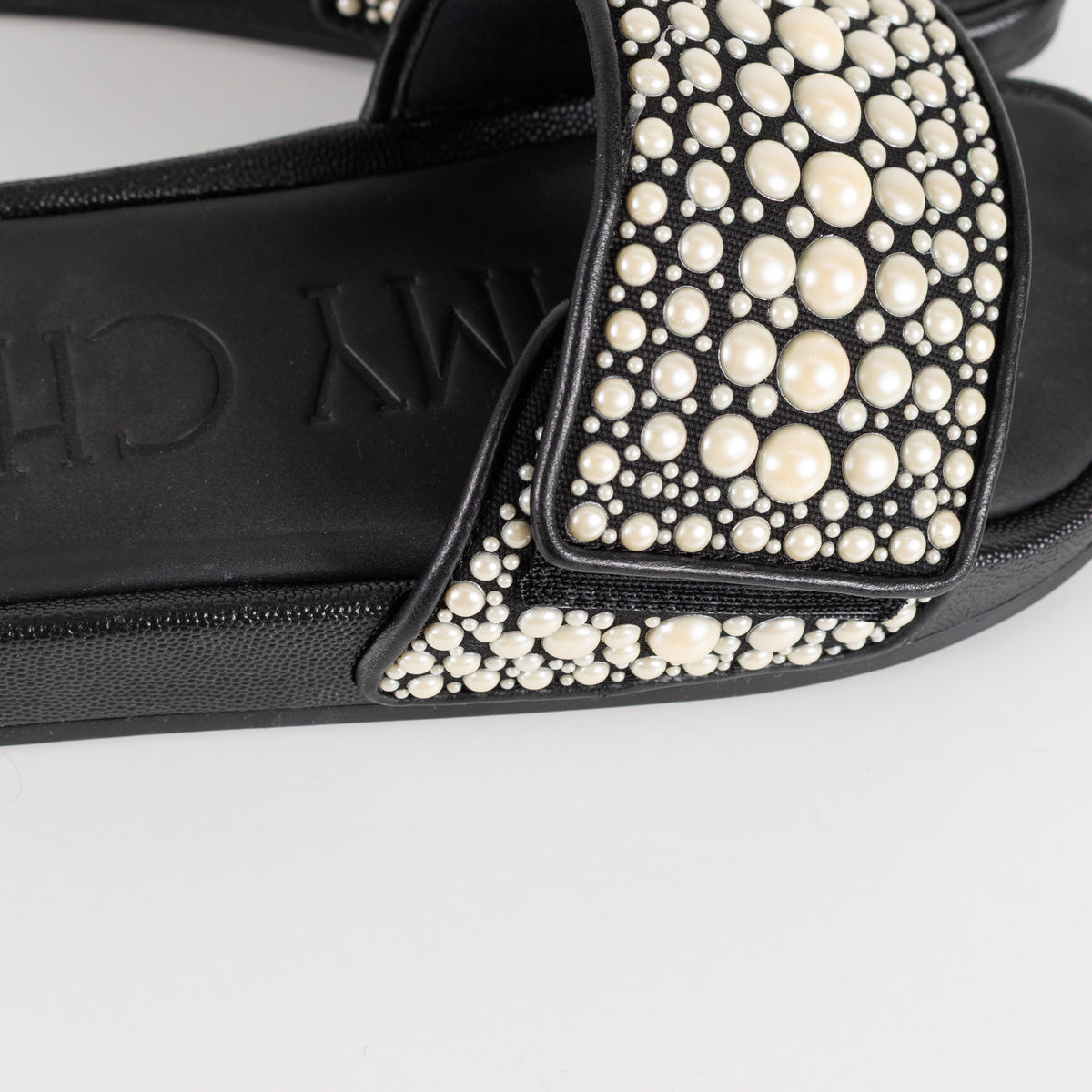 Jimmy Choo Black Fitz Slider