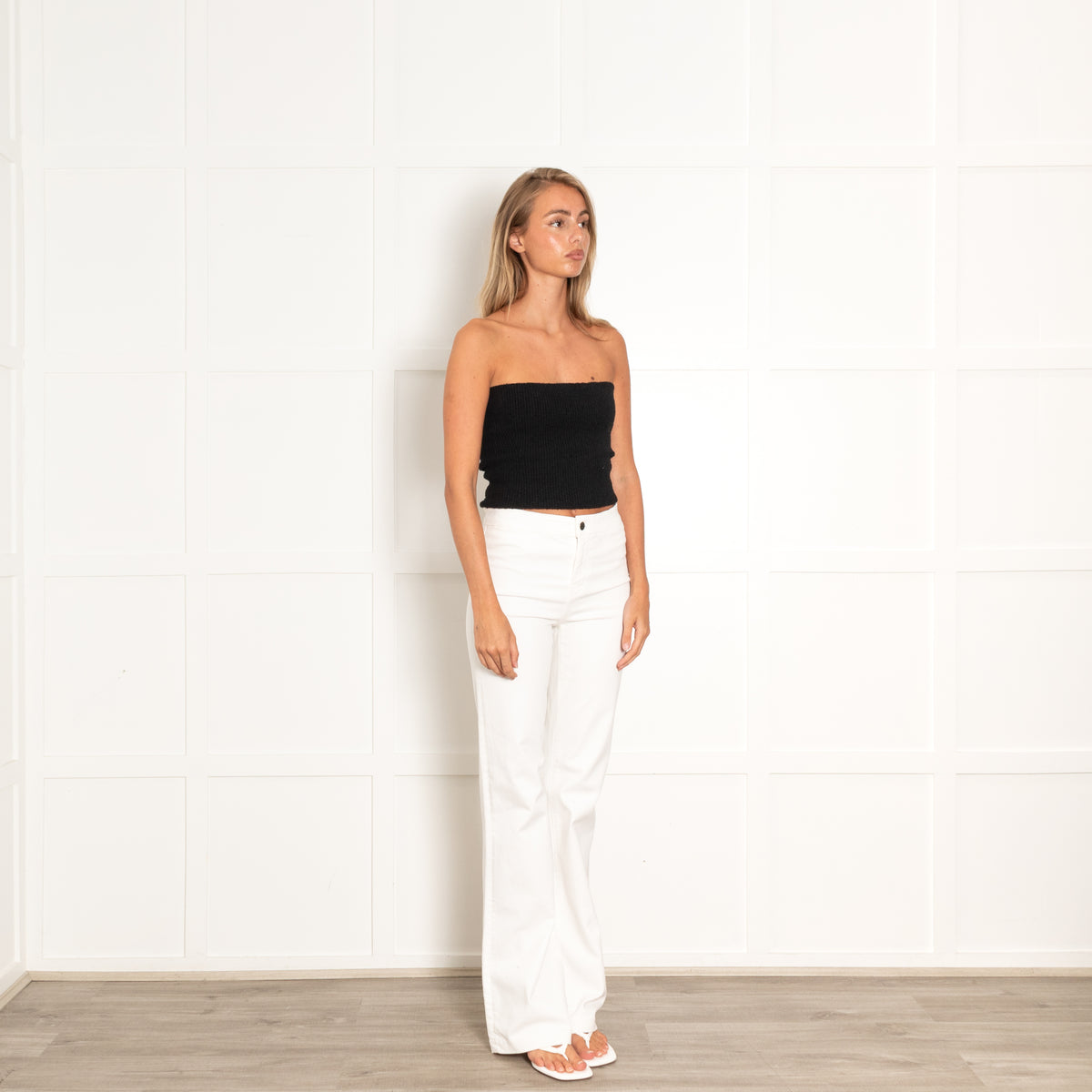 J Brand White Flared Jeans