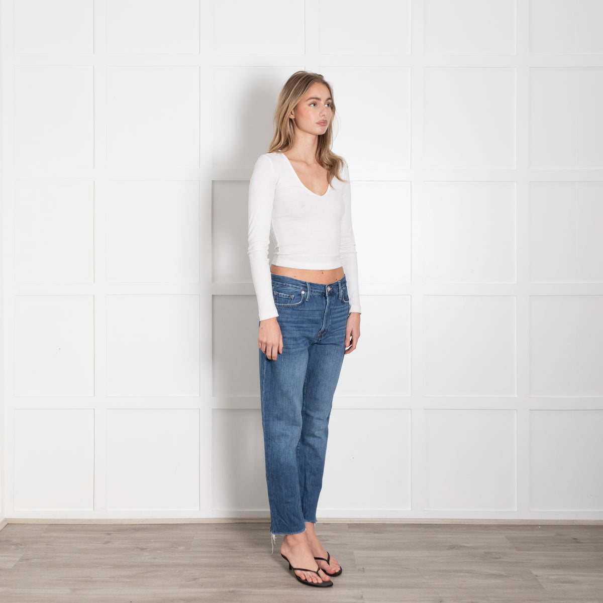 Frame Blue Raw Edge Le Original Jeans