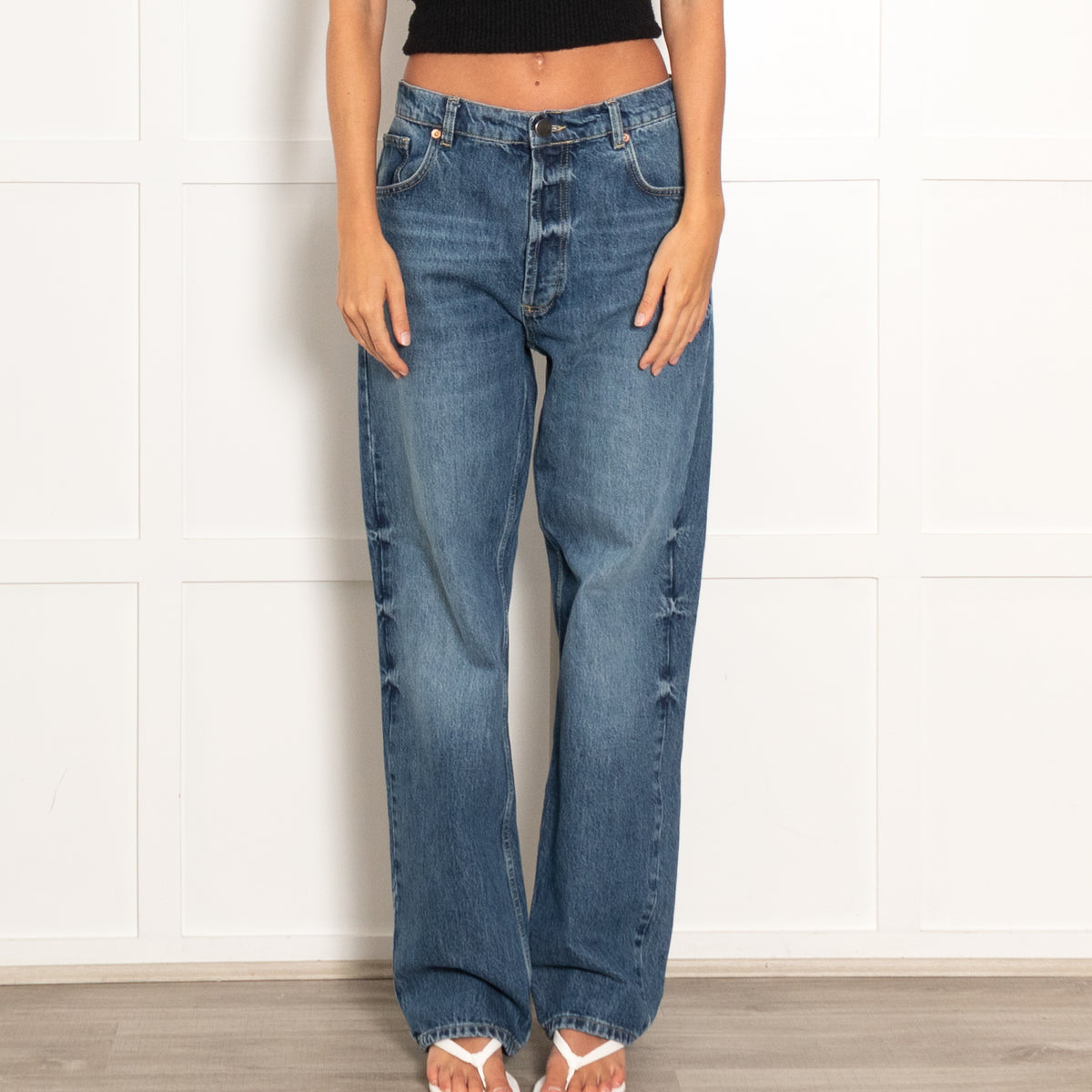 Raey Blue Wide Leg Jeans
