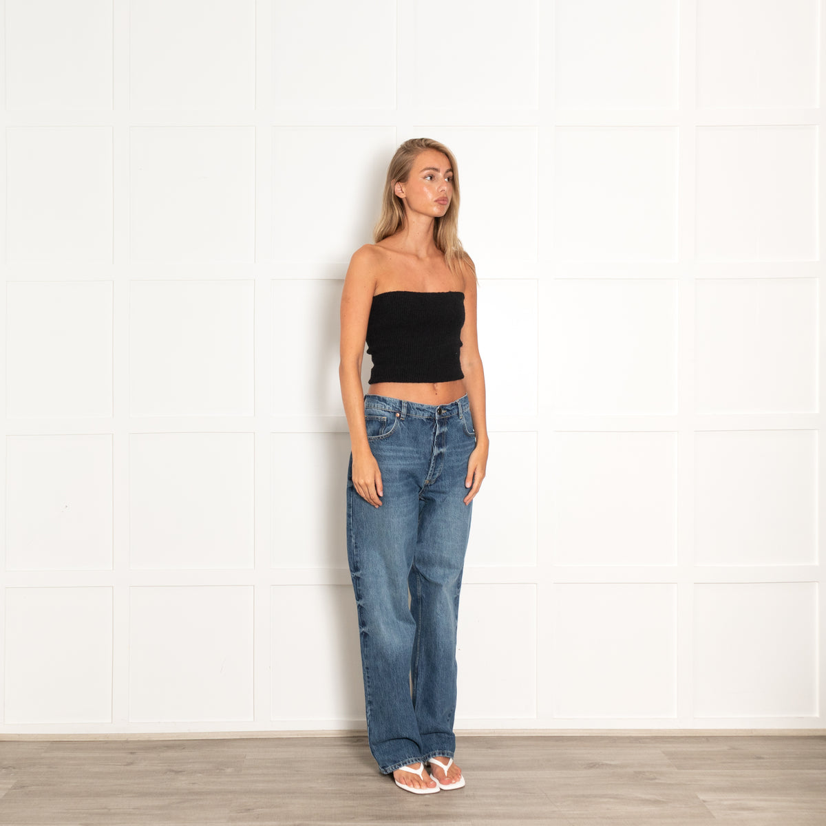 Raey Blue Wide Leg Jeans
