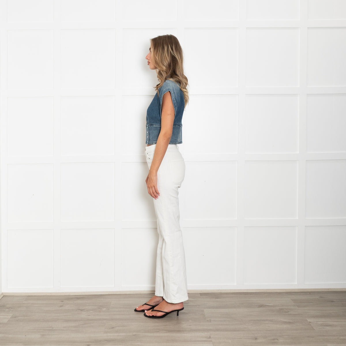 Iro Blue Denim Waistcoat