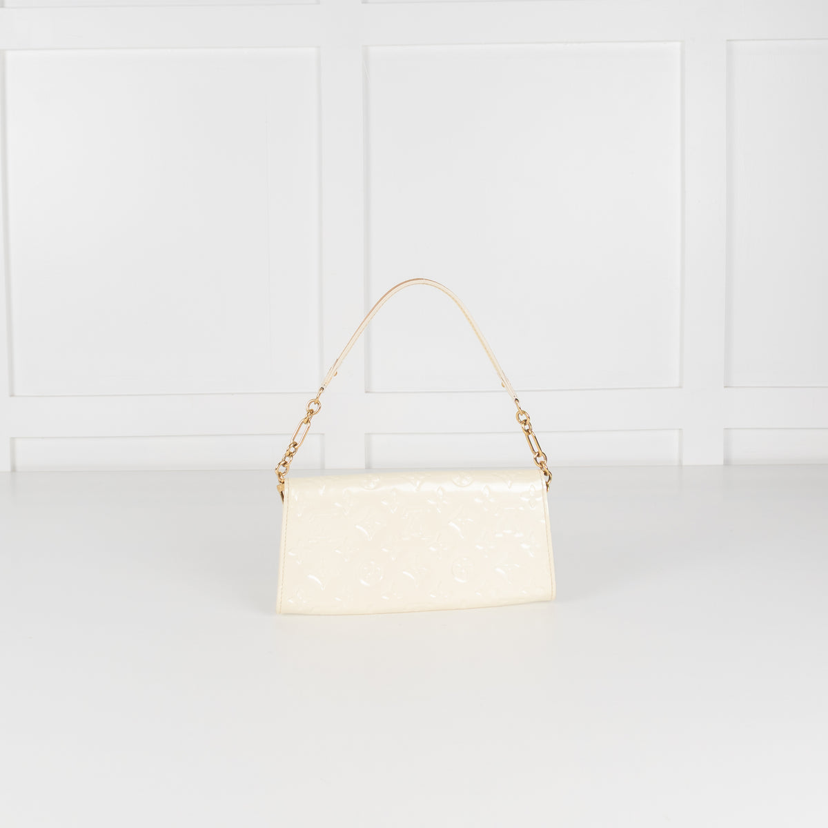 Louis Vuitton Cream Monogram Vernis Sunset Boulevard Shoulder Bag