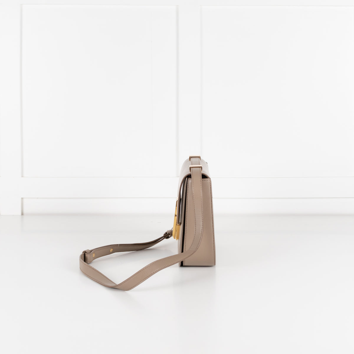 DeMellier The Vancouver Taupe Leather Crossbody Bag