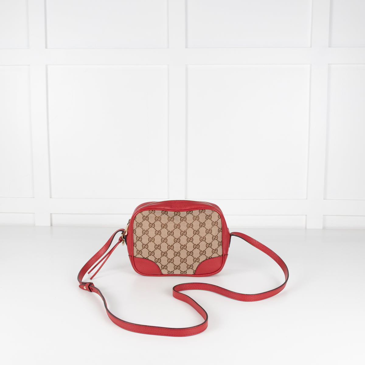Gucci Canvas Bree Red Crossbody Bag