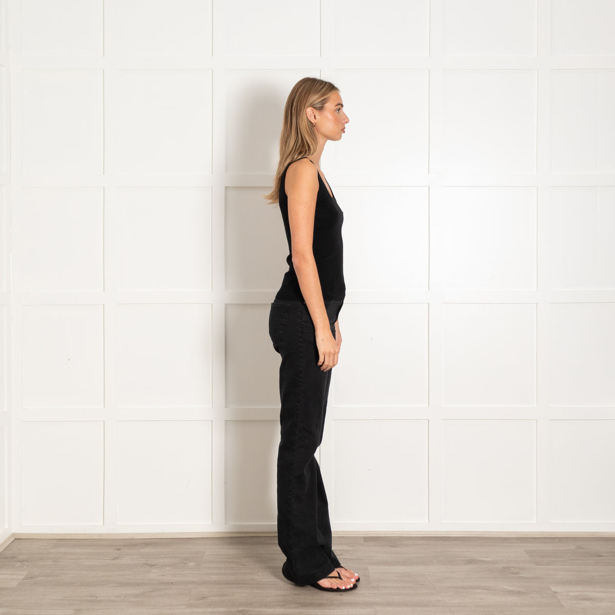 Akris Black Fine Wool Sleeveless Top