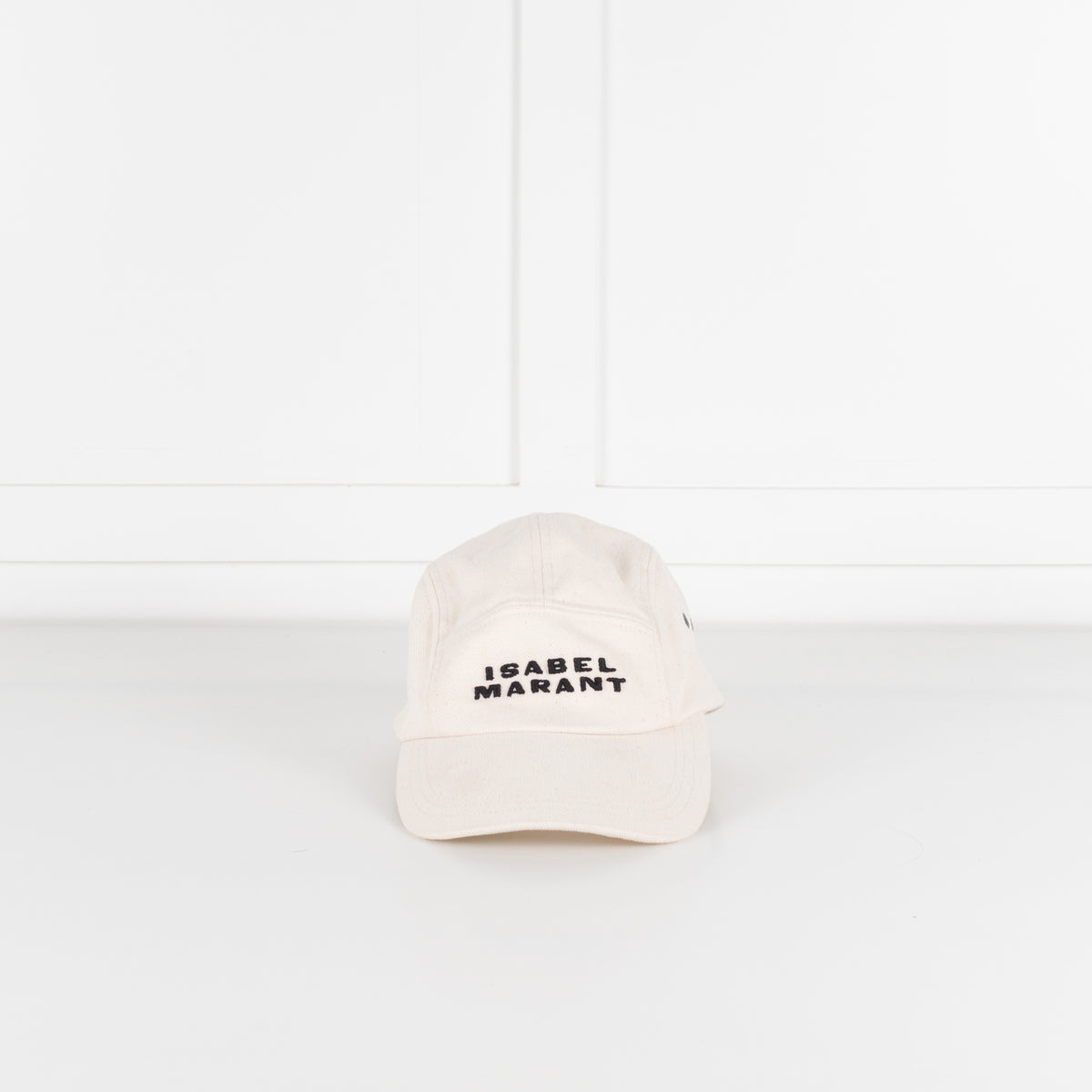 Isabel Marant Cream Tedji Baseball Cap With Black Embroidered Logo
