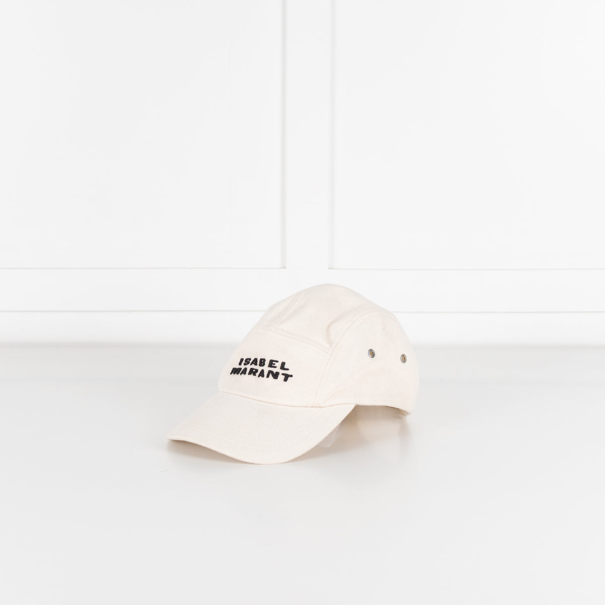 Isabel Marant Cream Tedji Baseball Cap With Black Embroidered Logo