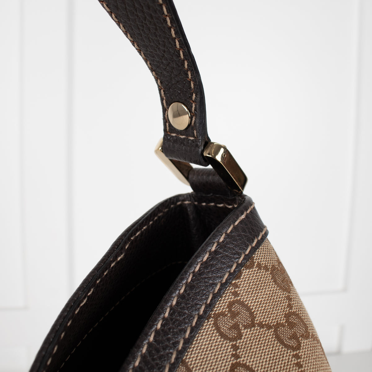 Gucci Vintage Monogram Web Hobo Bag
