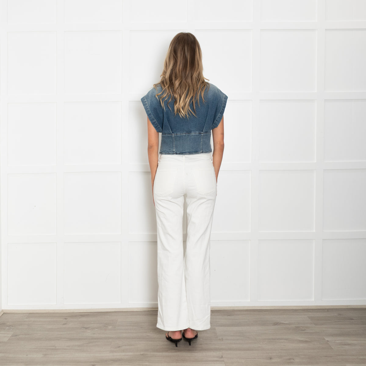 Iro Blue Denim Waistcoat