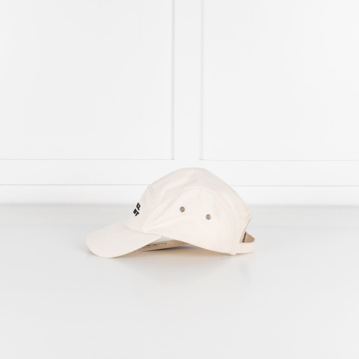 Isabel Marant Cream Tedji Baseball Cap With Black Embroidered Logo