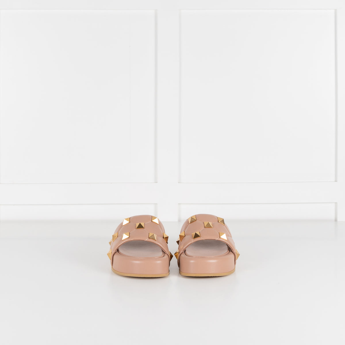 Valentino Garavani Rose Studded Flatform Sliders