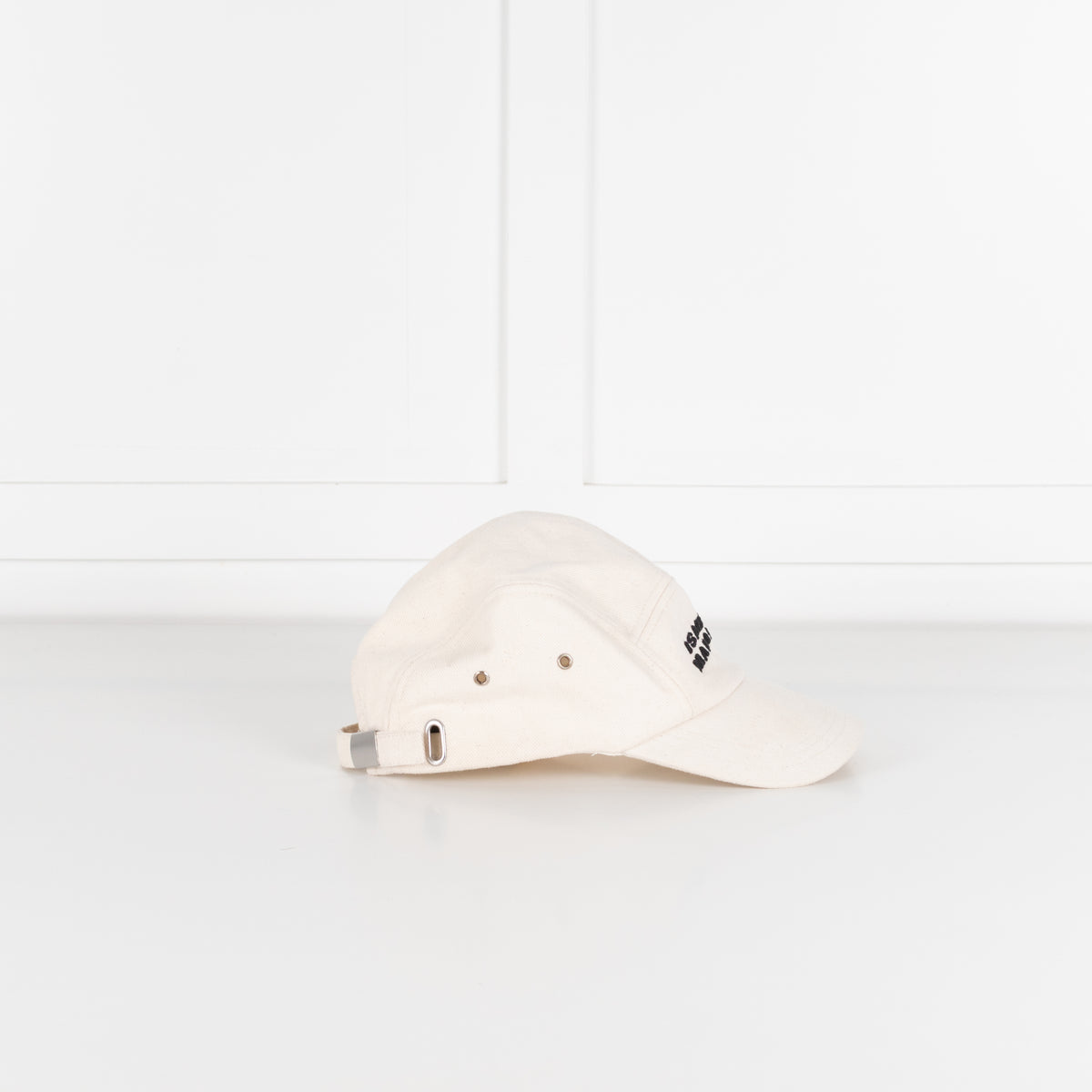 Isabel Marant Cream Tedji Baseball Cap With Black Embroidered Logo